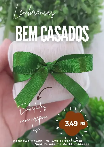 Bem Casados Crepom, Fita e Tag