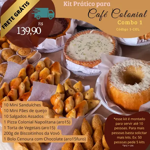 [1-COL] Kit Prático Café Colonial {Combo 1}